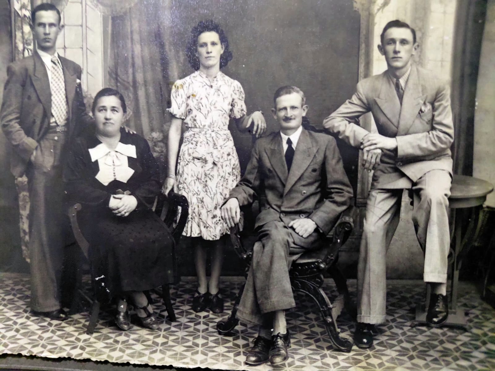 Henrique, Ana Cristina Lienhardt e seus três filhos